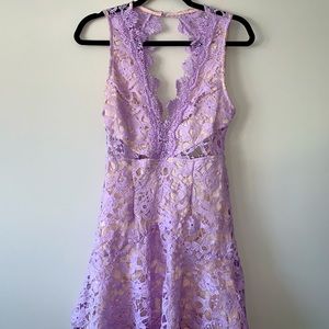 Lilac Lace Shein Dress- M